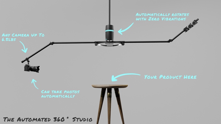 Suspended 360 Product Photography Studio Banner