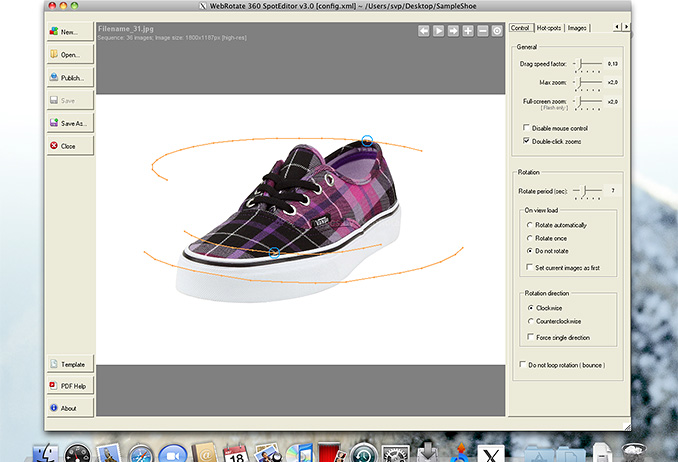 WebRotate 360 product photography software for Mac
