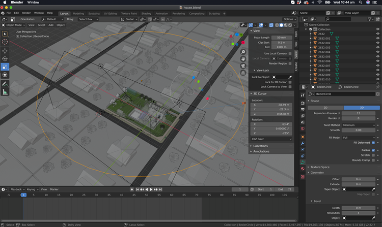 Preparing Turntable Animation and 3D Model Render in Blender