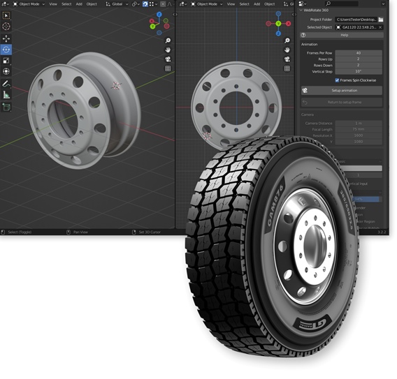 Import your 3D CAD models for spherical product views