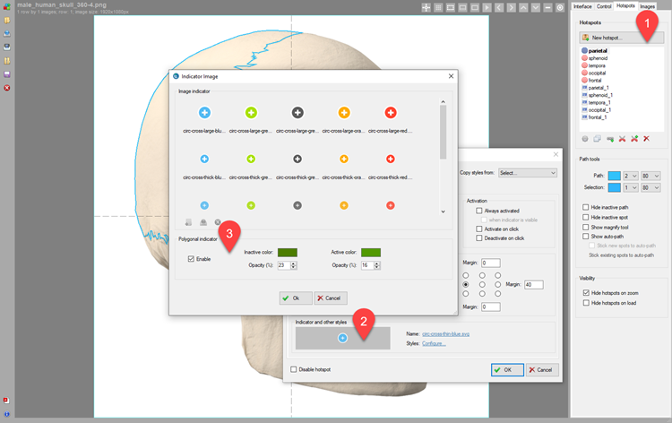 Polygonal Hotspots In 360 Product View Software