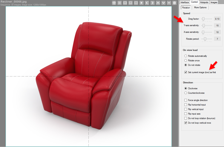 3D Product View Example - 2 Row Setup Extra