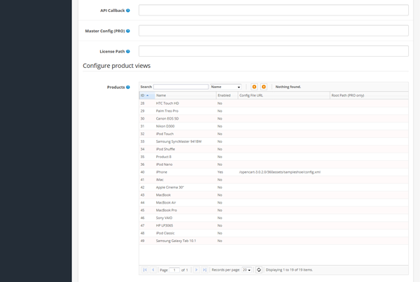 WebRotate 360 Product Viewer for OpenCart - Admin page 2
