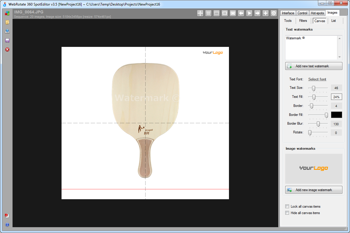 Two types of image watermarking